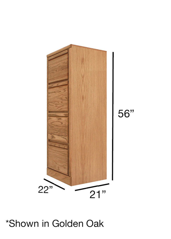 Forest Designs 22'' Wide 4 Drawer Solid Wood File Wayfair
